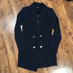 prettylittlething blazer dress